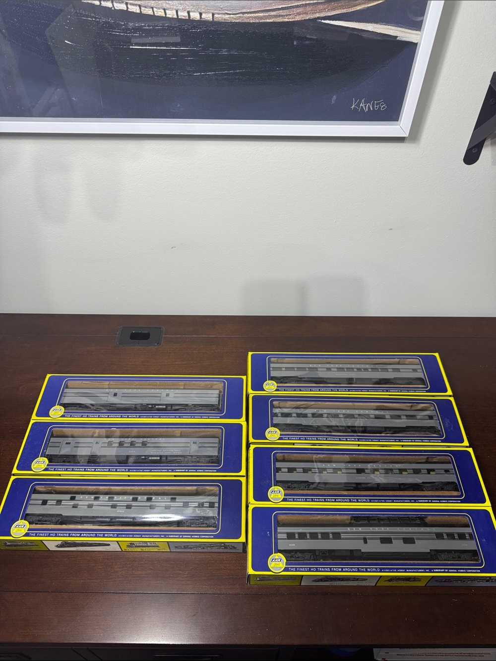 AHM/Rivarossi New York Central 1930’s HO Scale 7 Piece Passenger Car Set (New)